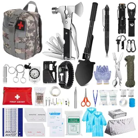 125Pcs Tactical Survival Kit for Outdoor Adventures