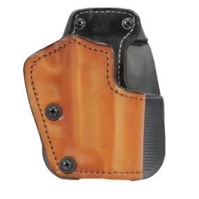 3 Layer Synthetic Leather Paddle Holster - 1911 Colt Commander, Brown, Right Hand