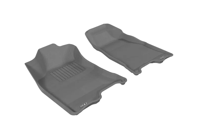 3D MAXpider 2004-2012 Chevrolet/GMC Colorado/Canyon Crew Cab Kagu 1st Row Floormat - Gray