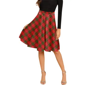 Adair Tartan Melete Pleated Midi Skirt