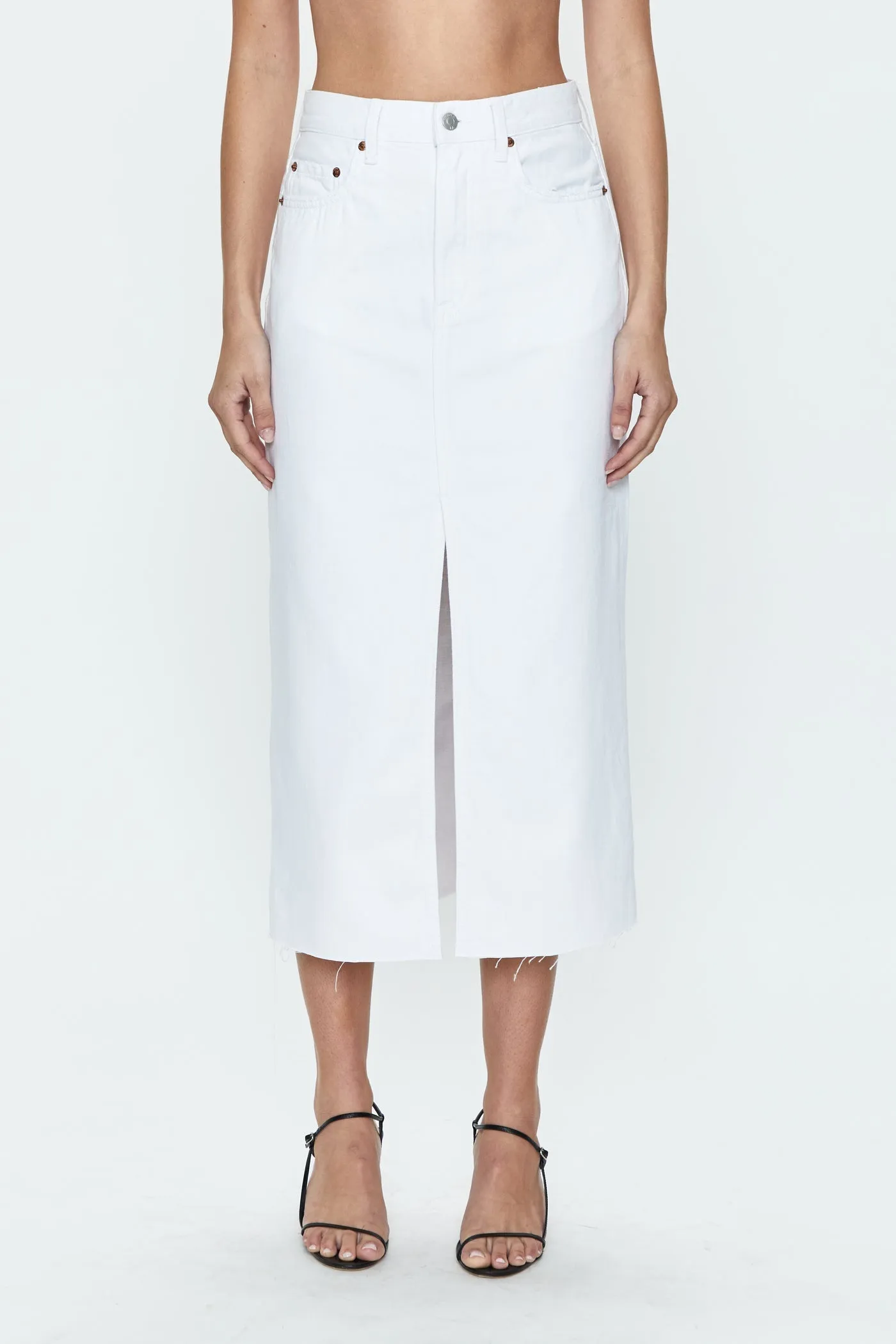 Alice Midi Skirt White