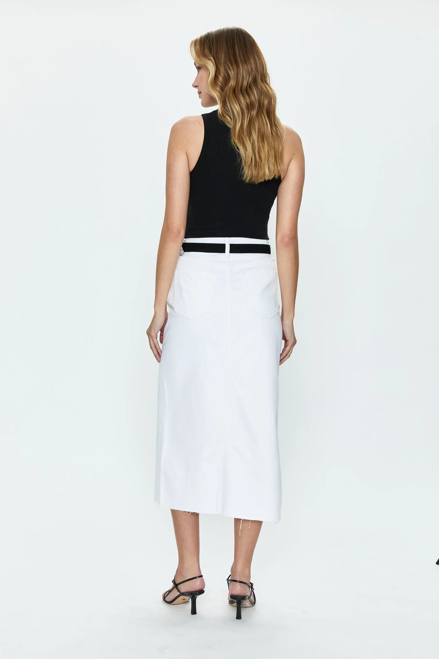 Alice Midi Skirt White