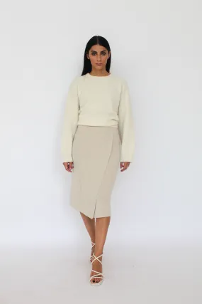 Allegra Cashmere Blend Wrap Skirt