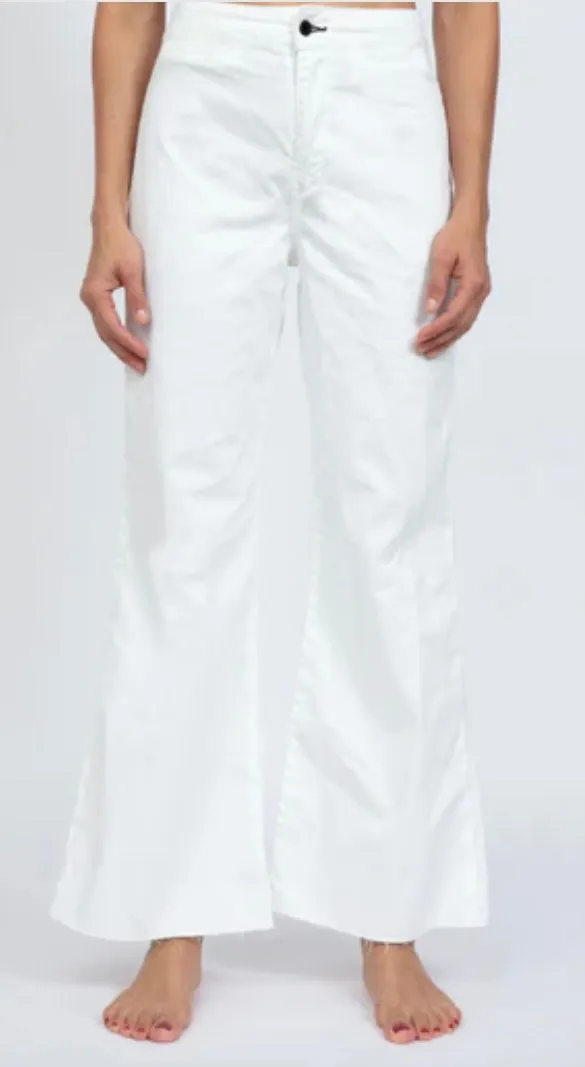 ASKK~ Brighton crop ivory pant