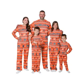 Auburn Tigers NCAA Ugly Pattern Family Holiday Pajamas