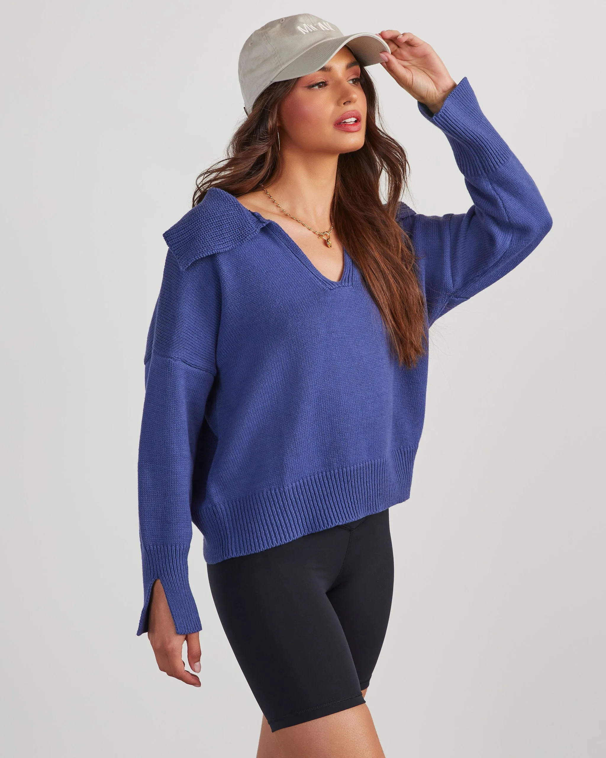 Avaleigh Collared Pullover Sweater