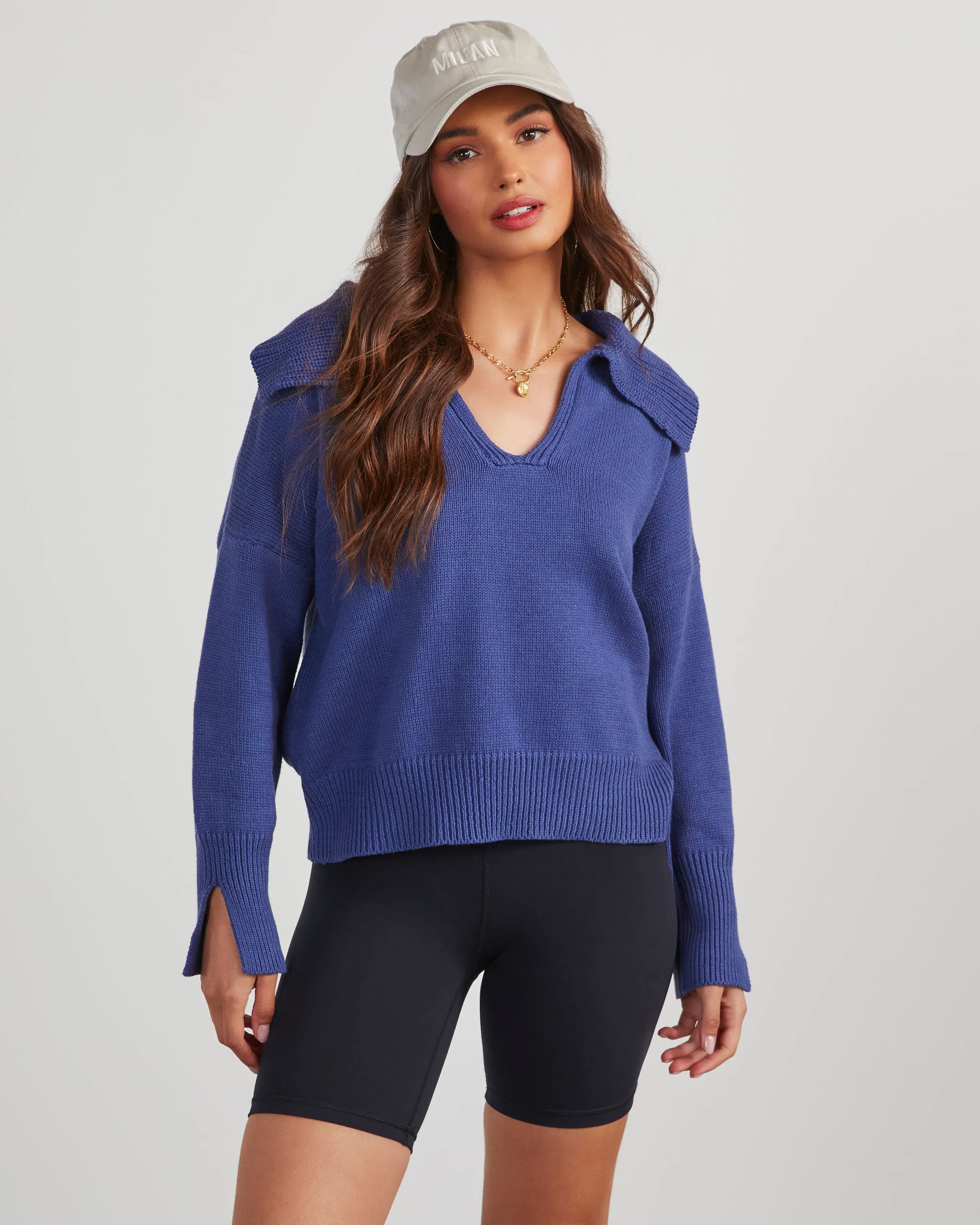 Avaleigh Collared Pullover Sweater