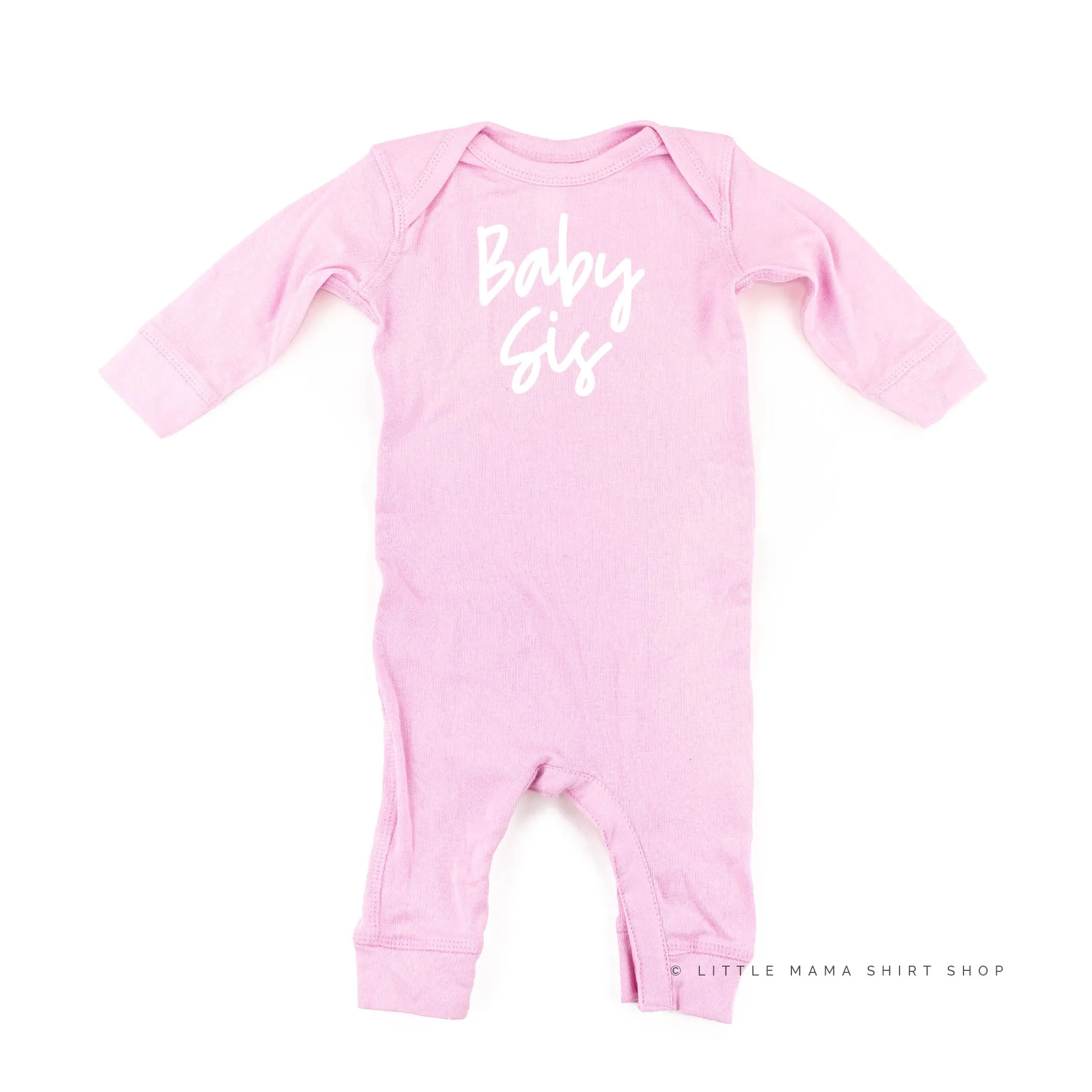 Baby Sis - Cursive - One Piece Baby Sleeper