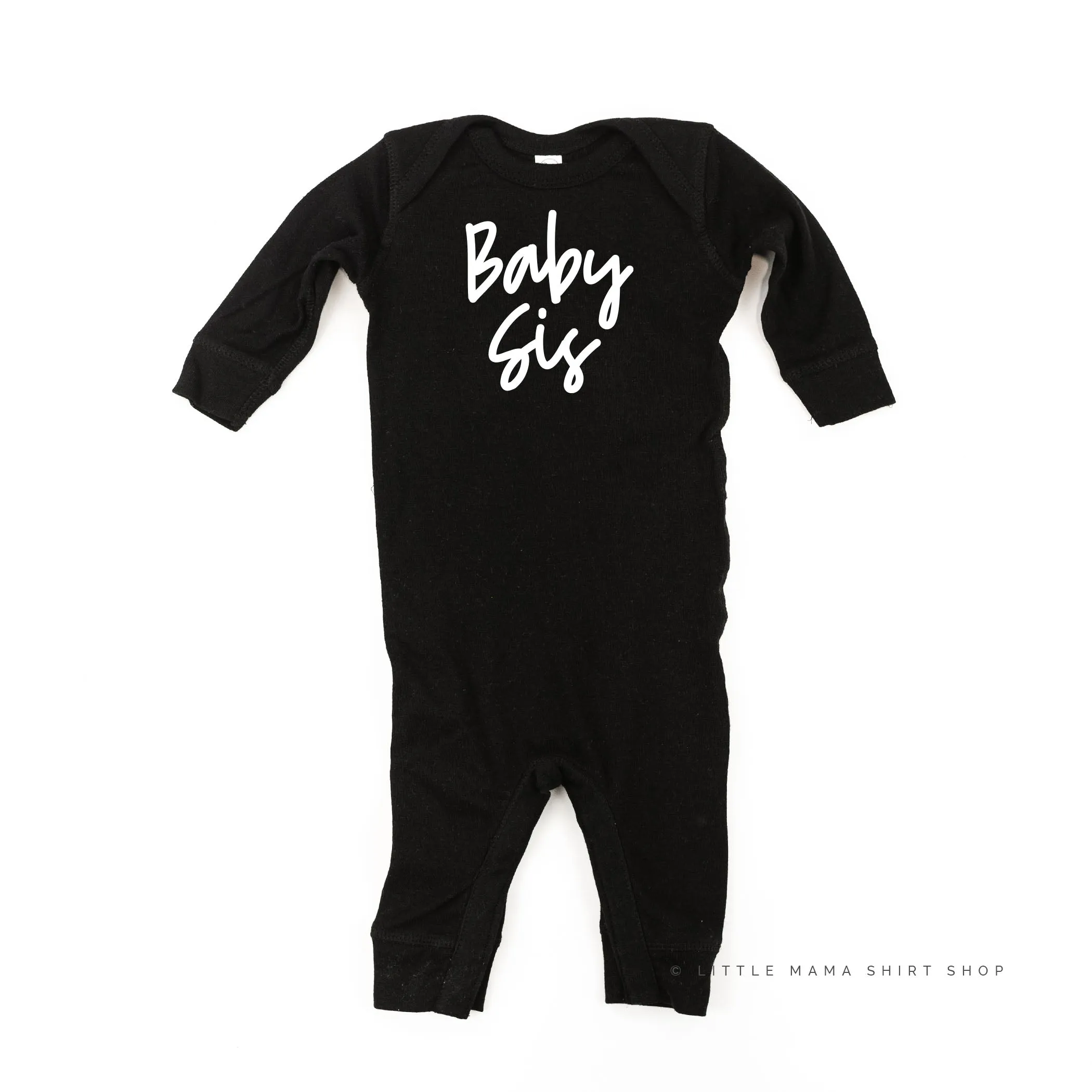 Baby Sis - Cursive - One Piece Baby Sleeper