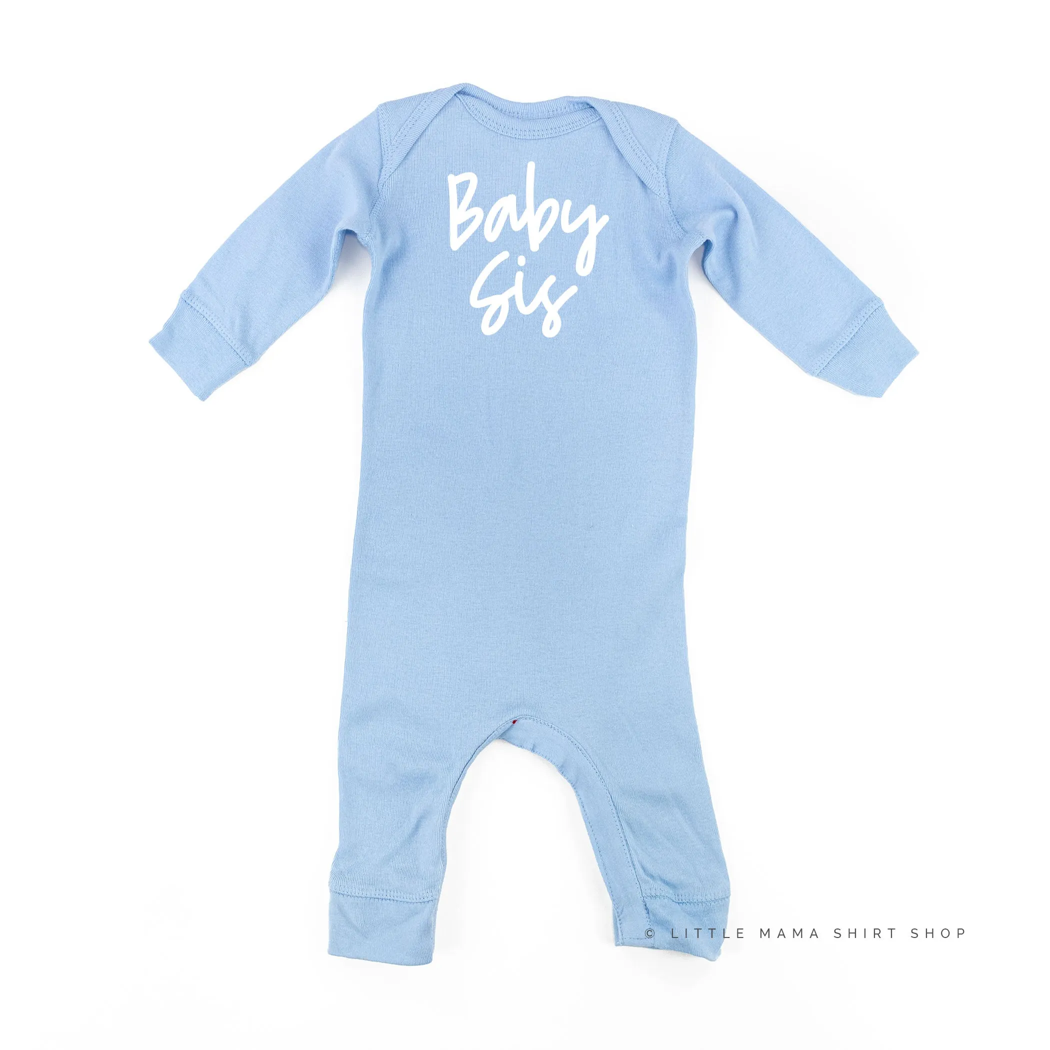 Baby Sis - Cursive - One Piece Baby Sleeper