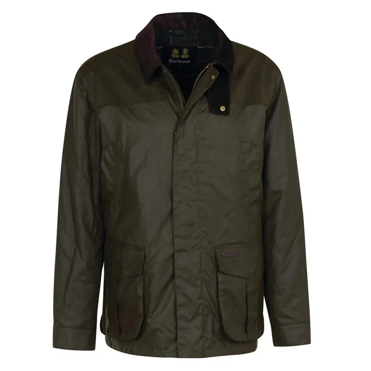 Barbour Findon Wax Jacket - Archive Olive Size Small