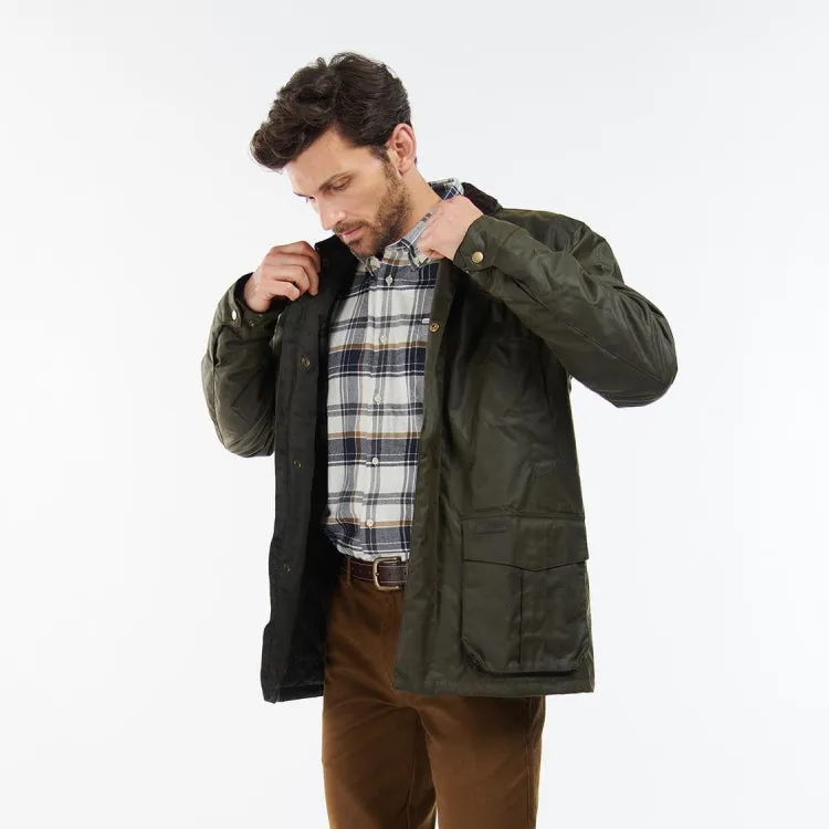 Barbour Findon Wax Jacket - Archive Olive Size Small