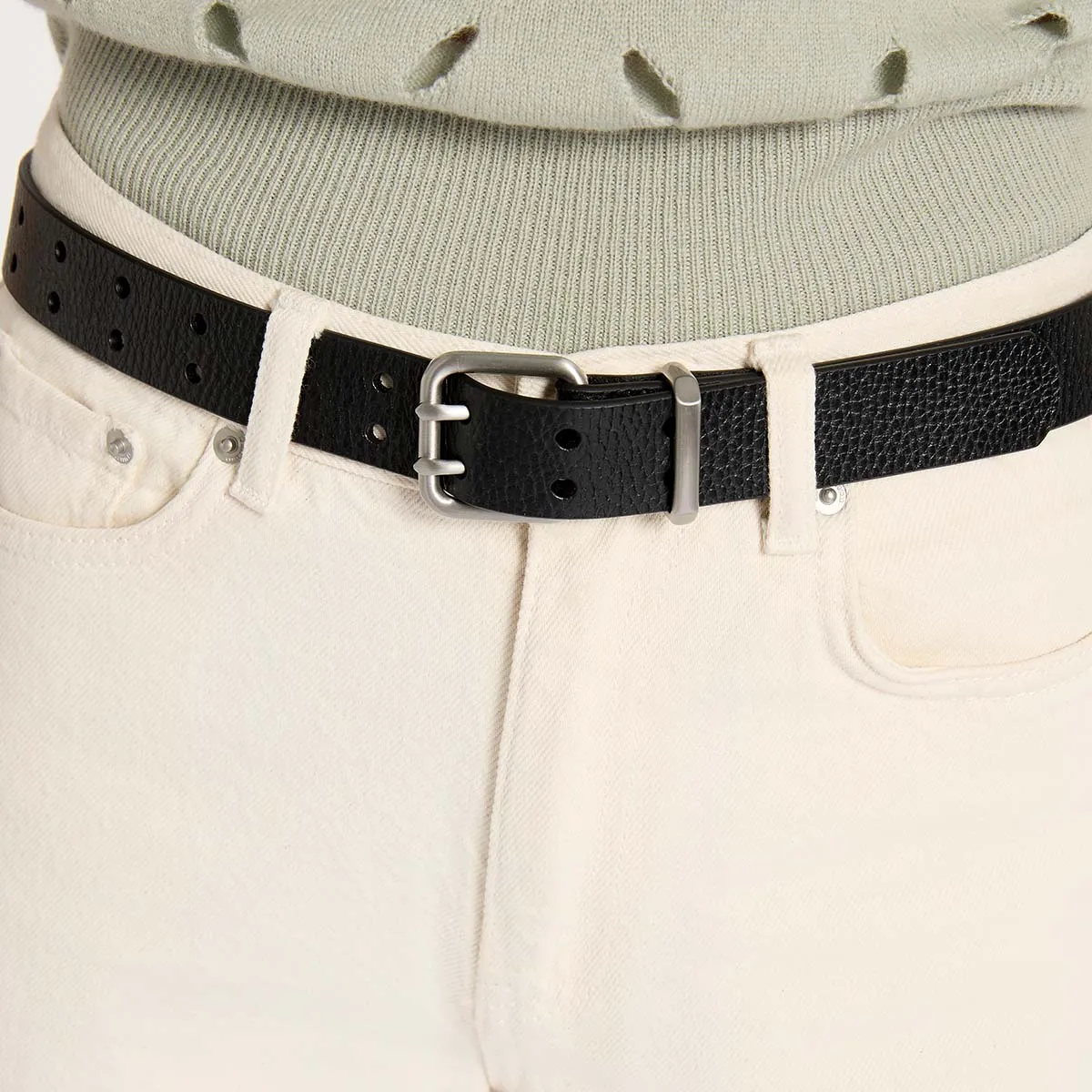 Barely Moving Belt - Black/Silver