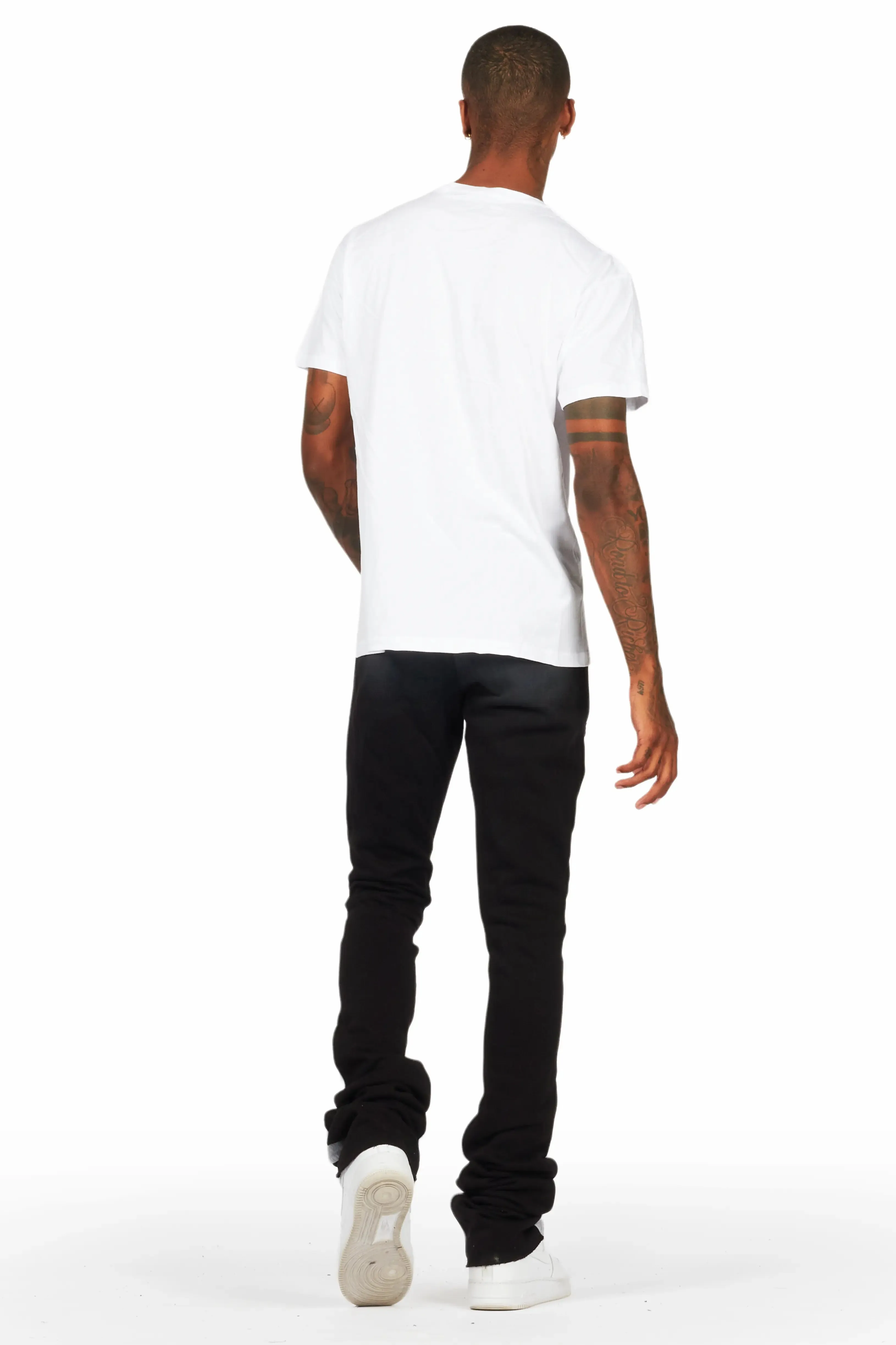 Baron White/Black T-Shirt/Super Stacked Flare Track Set