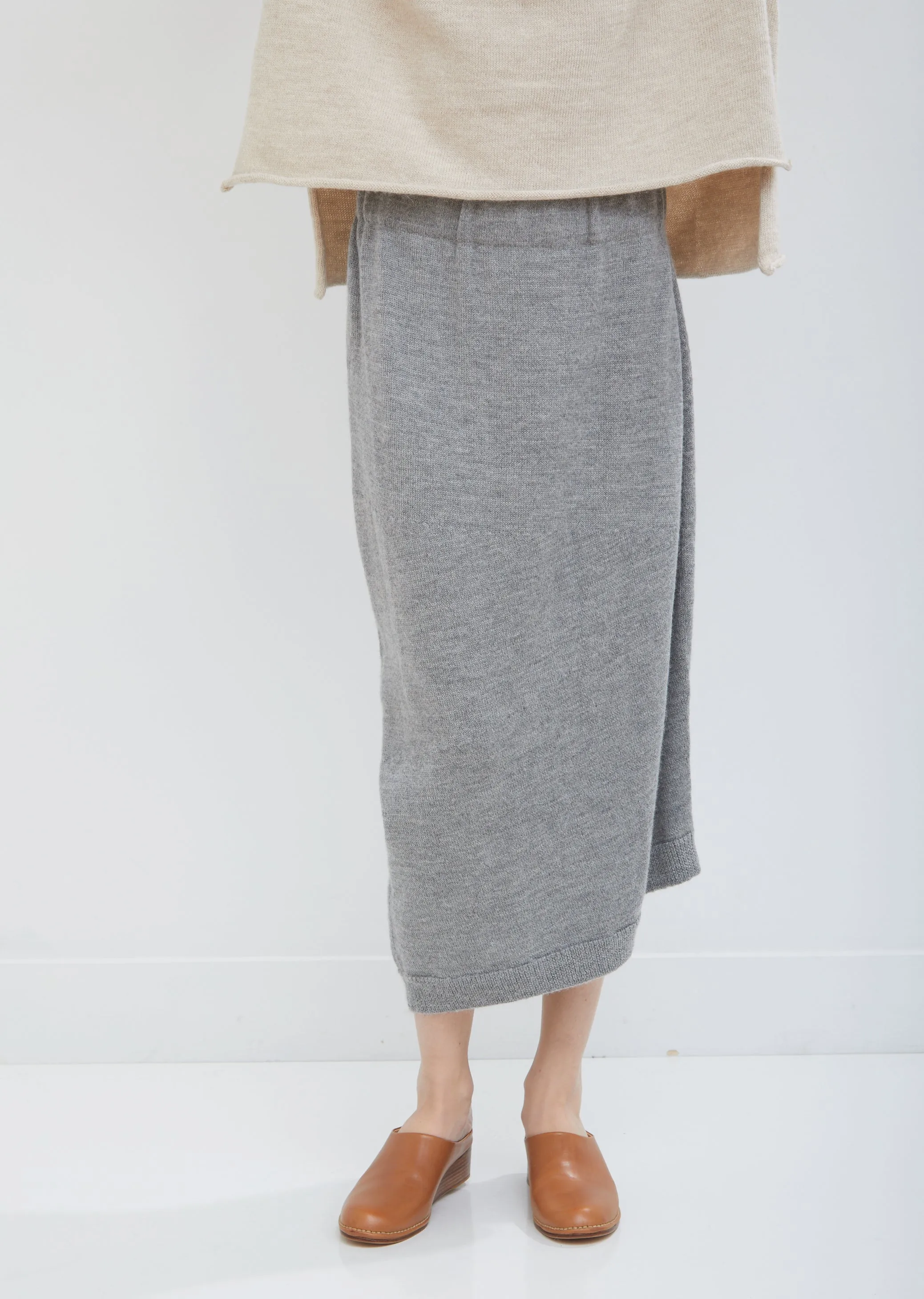 Bend Alpaca Wool Skirt