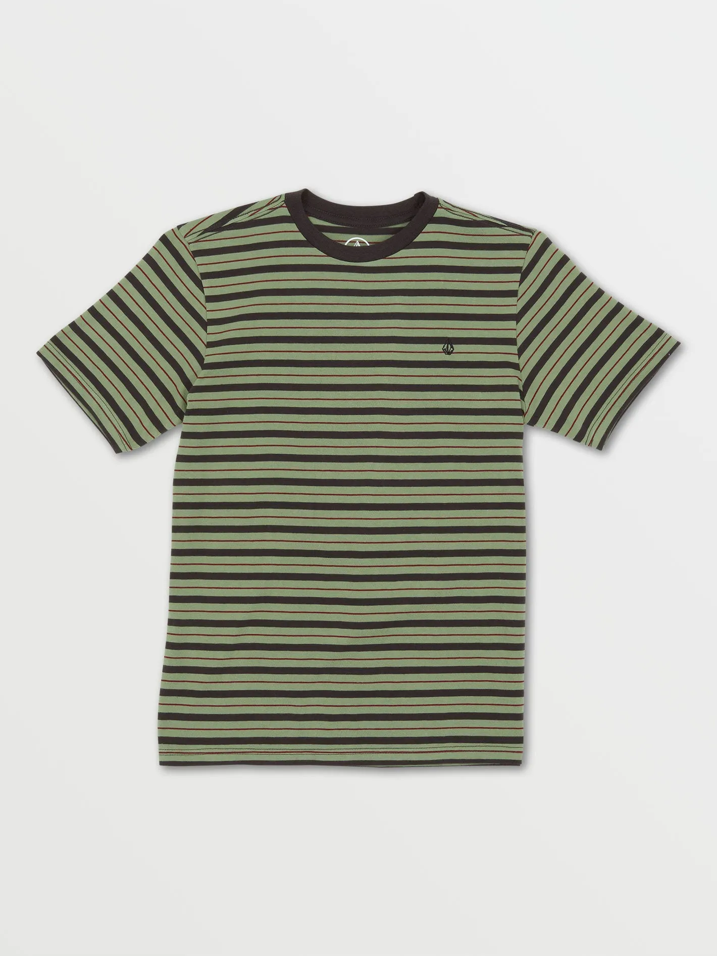 Big Boys Parables Stripes Crew - Cactus Green