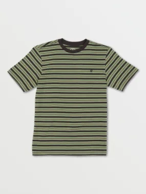 Big Boys Parables Stripes Crew - Cactus Green