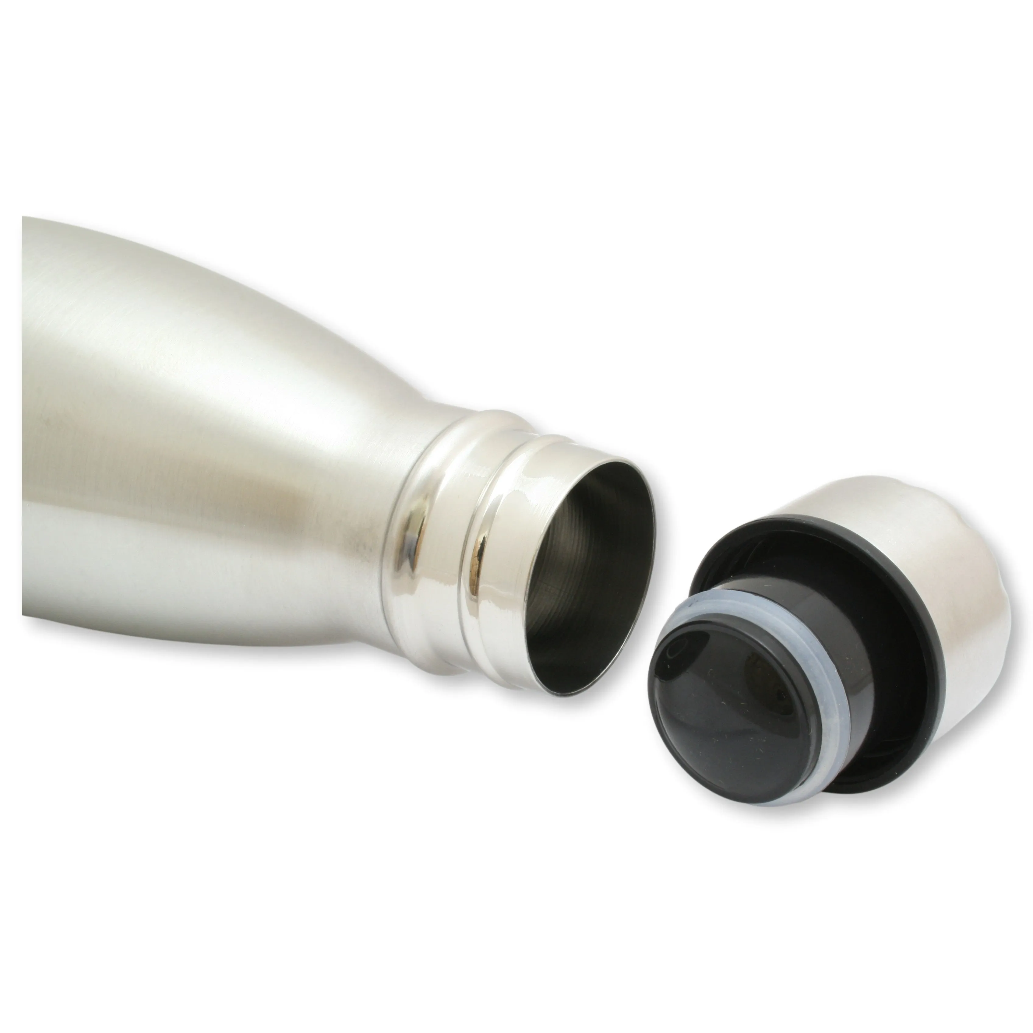 Black or Silver Vacuum Travel Flask 500ml - Shotgun Motif