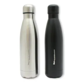 Black or Silver Vacuum Travel Flask 500ml - Shotgun Motif