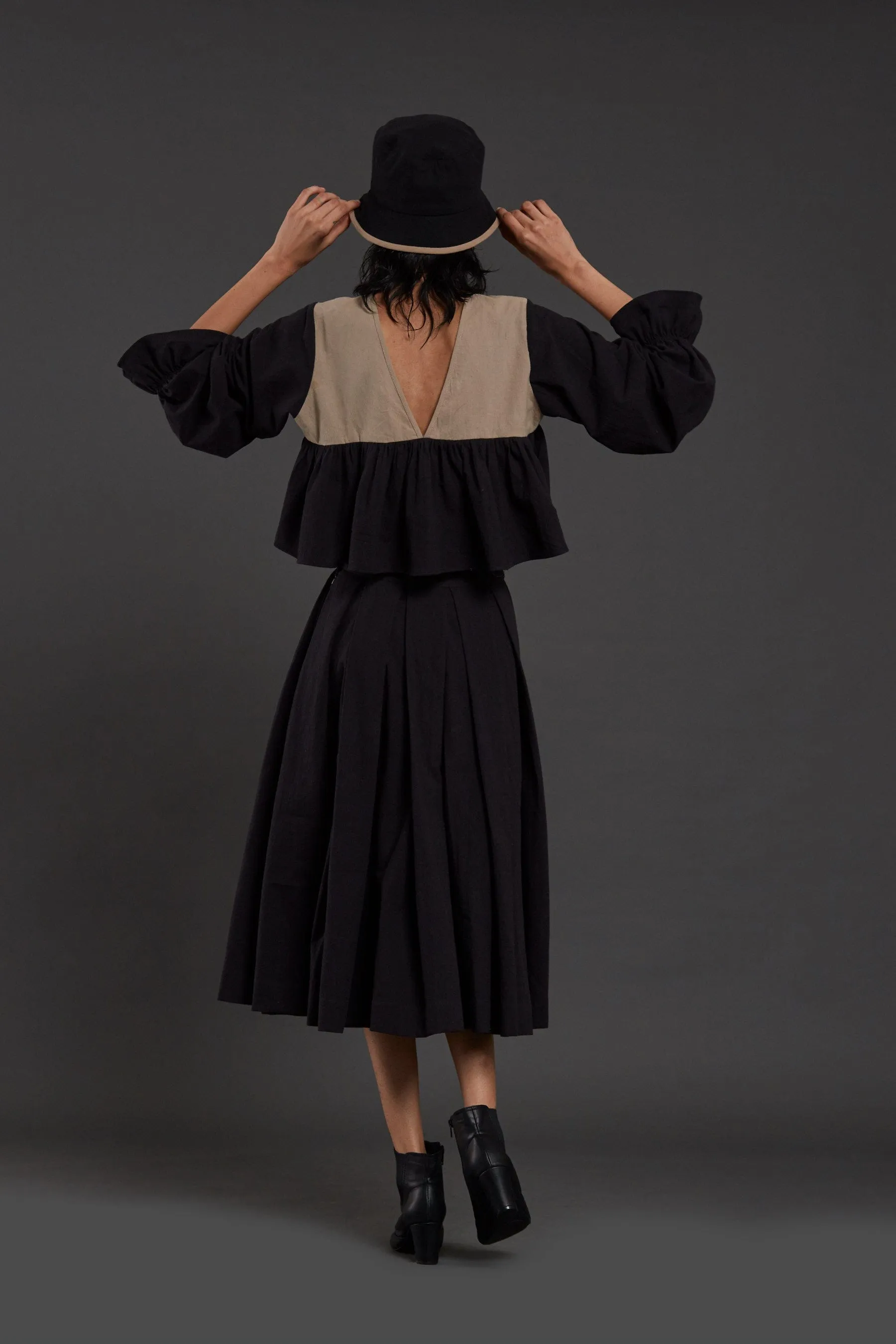 Black Pleated Skirt