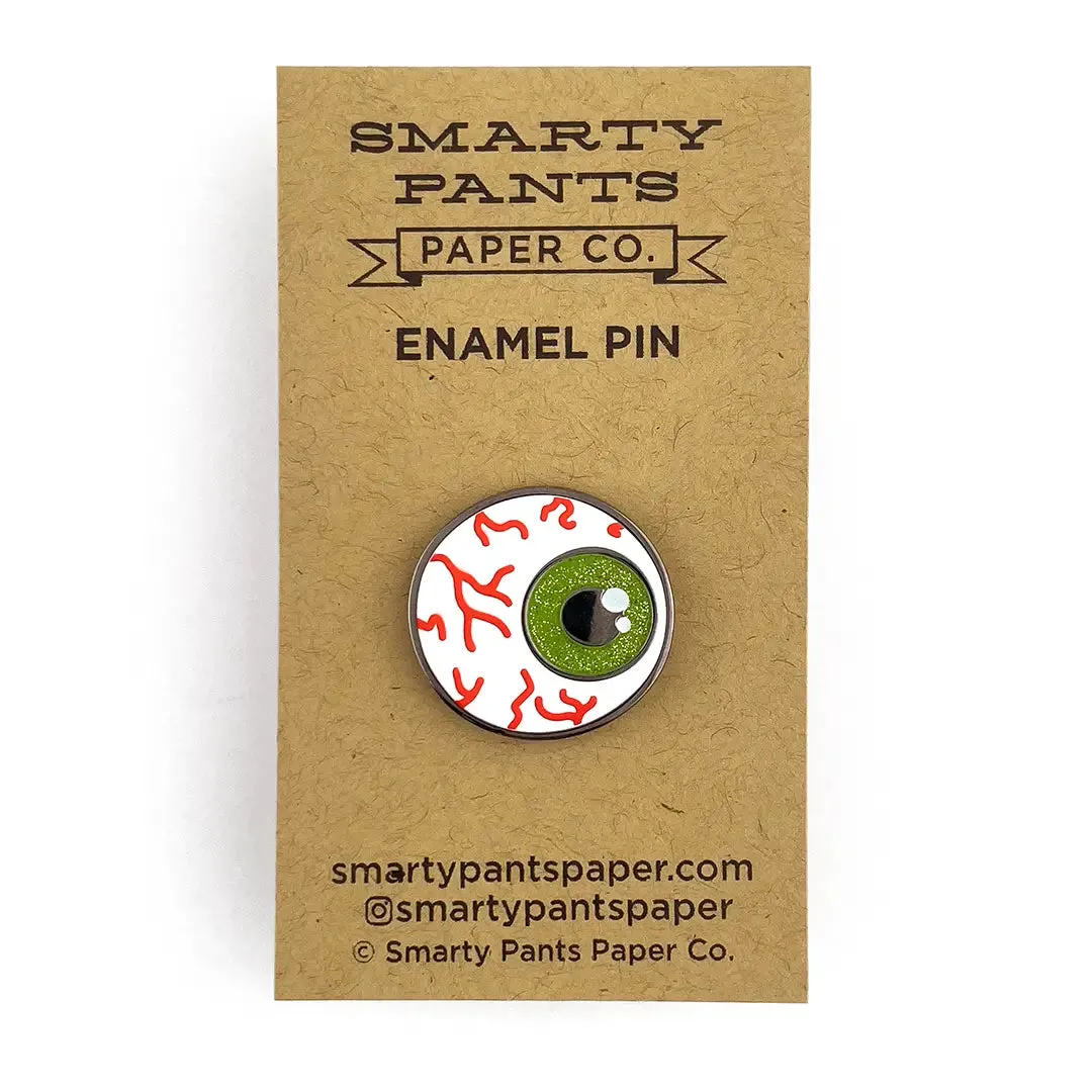 Bloodshot Eyeball Enamel Pin