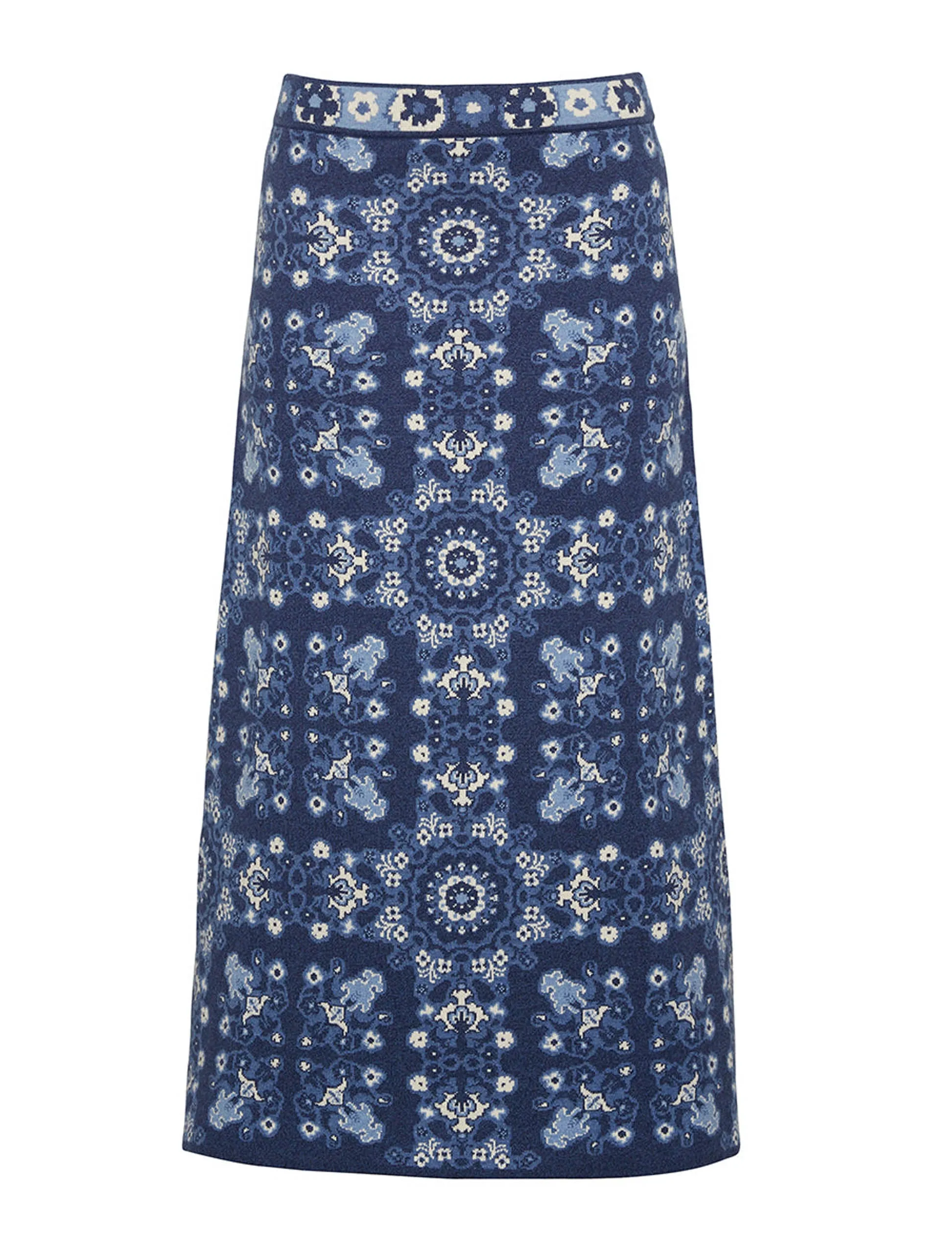 Blue rita tile Clara skirt