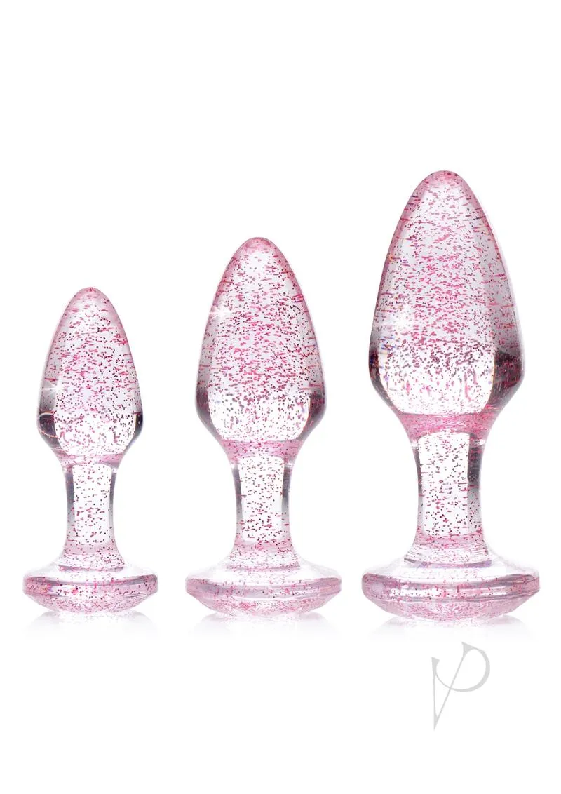 Booty Sparks Glitter Gem Plug Set Pink