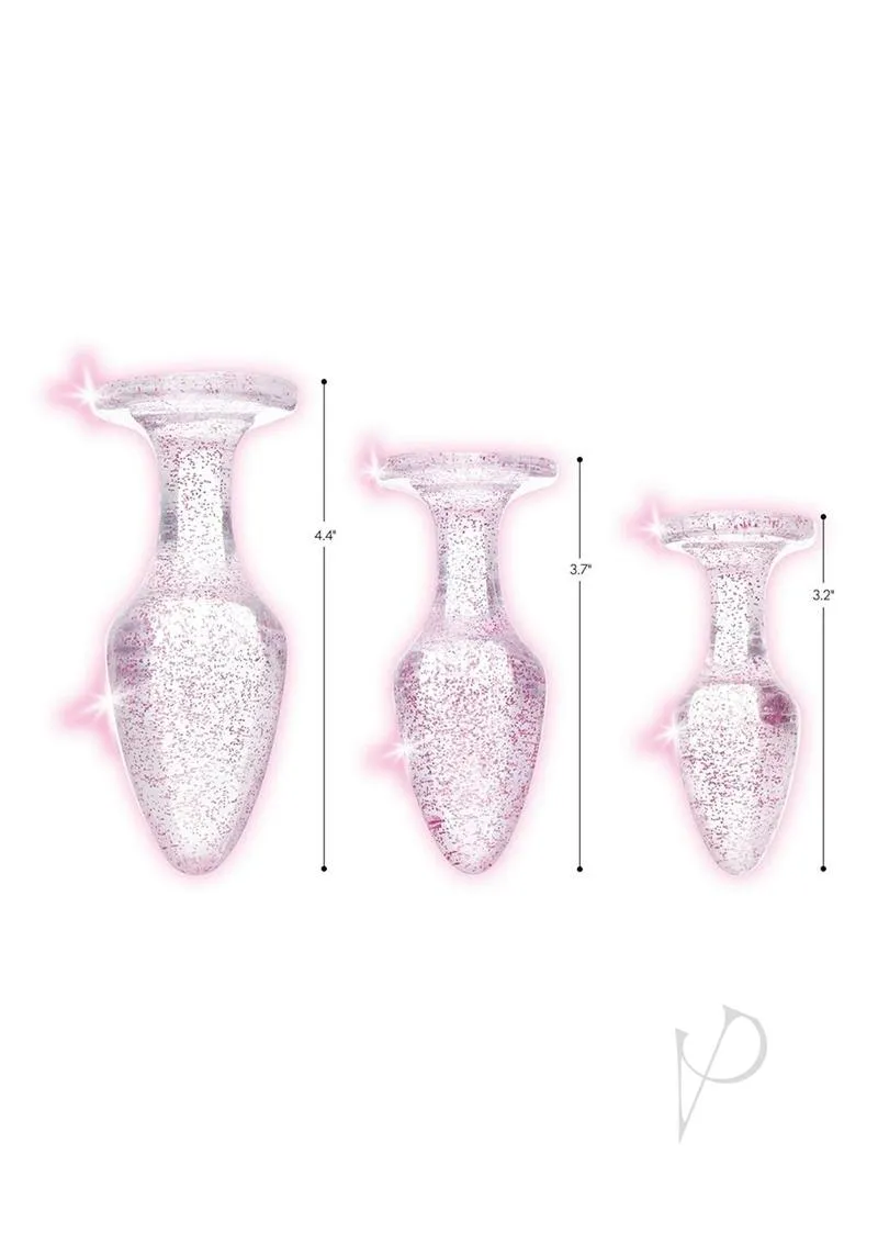 Booty Sparks Glitter Gem Plug Set Pink