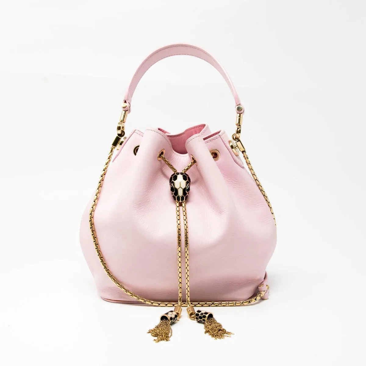 Bvlgari Pink Serpenti Forever Bucket Bag