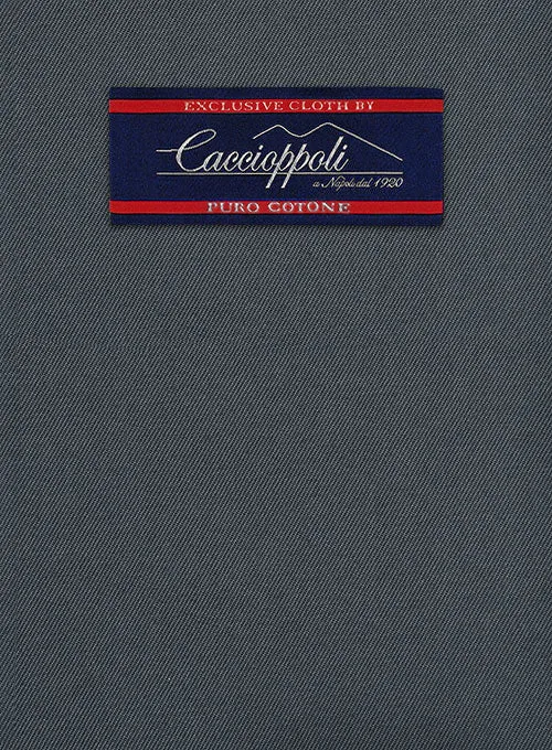 Caccioppoli Cotton Drill Gray Pants