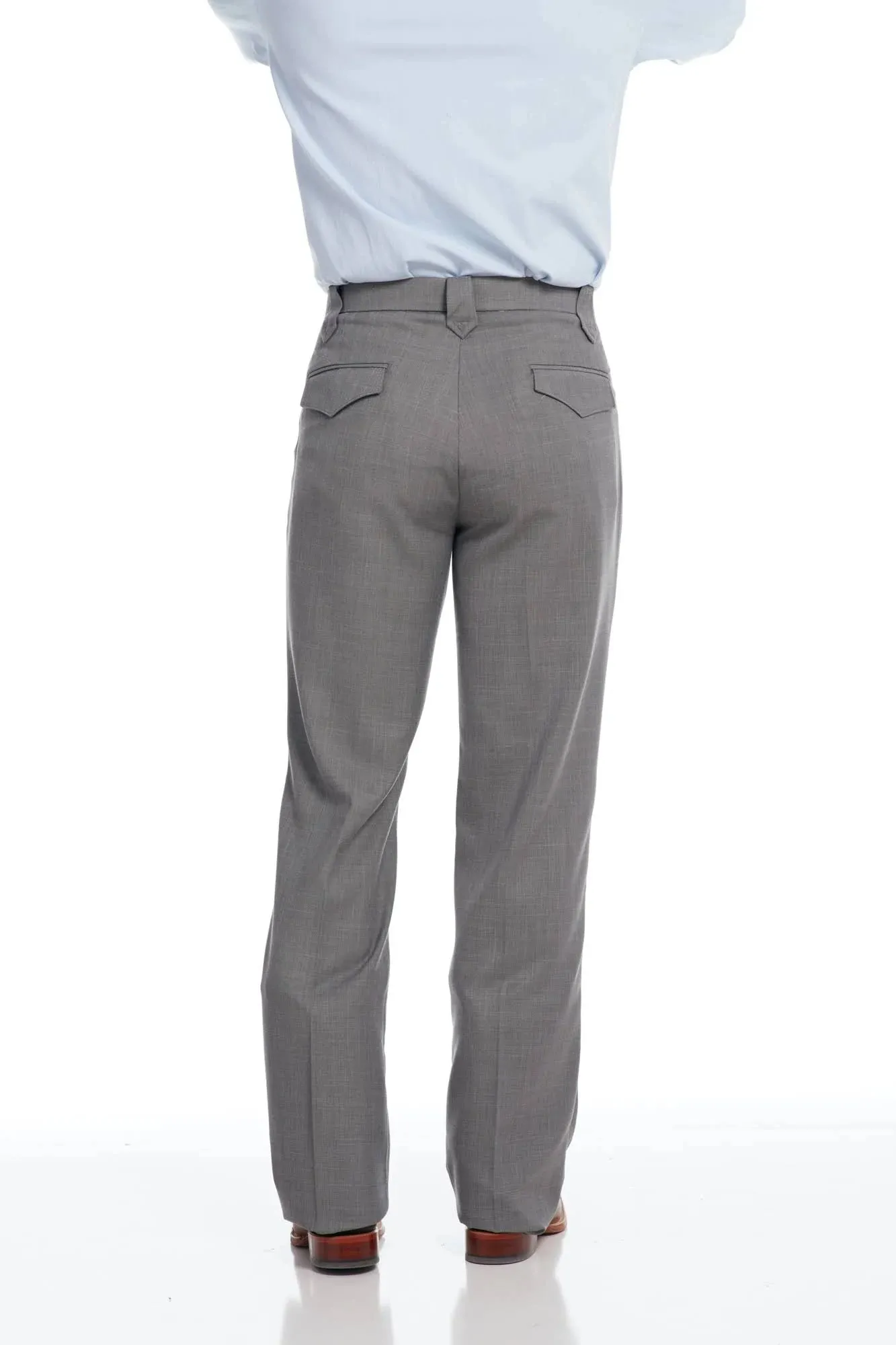 Circle S® Men's Steel Grey Western Ranch Dress Pants