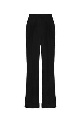 Dahlia Straight Basic Twill Floor Length Pants