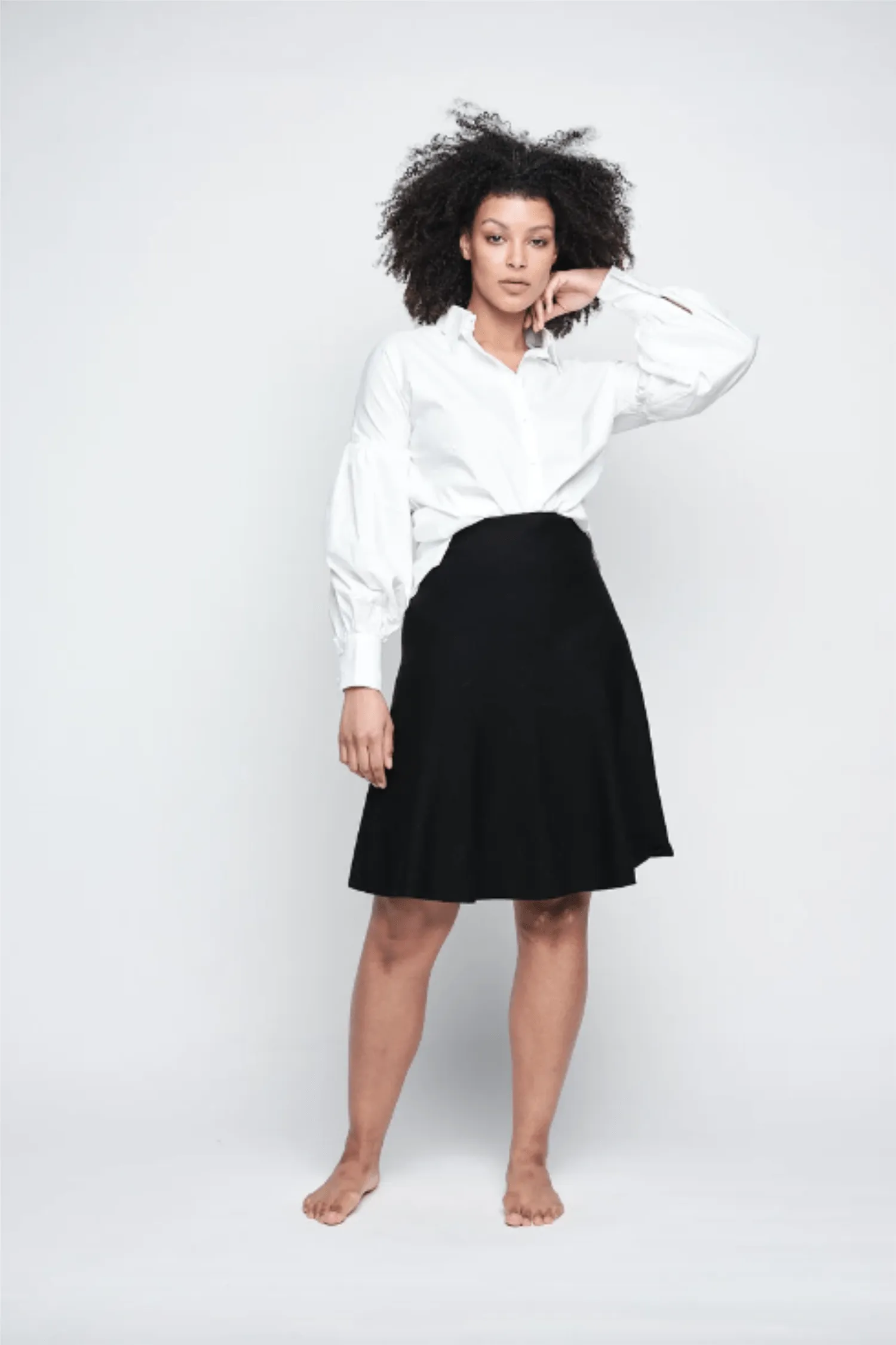 Darja Merino Skirt Black