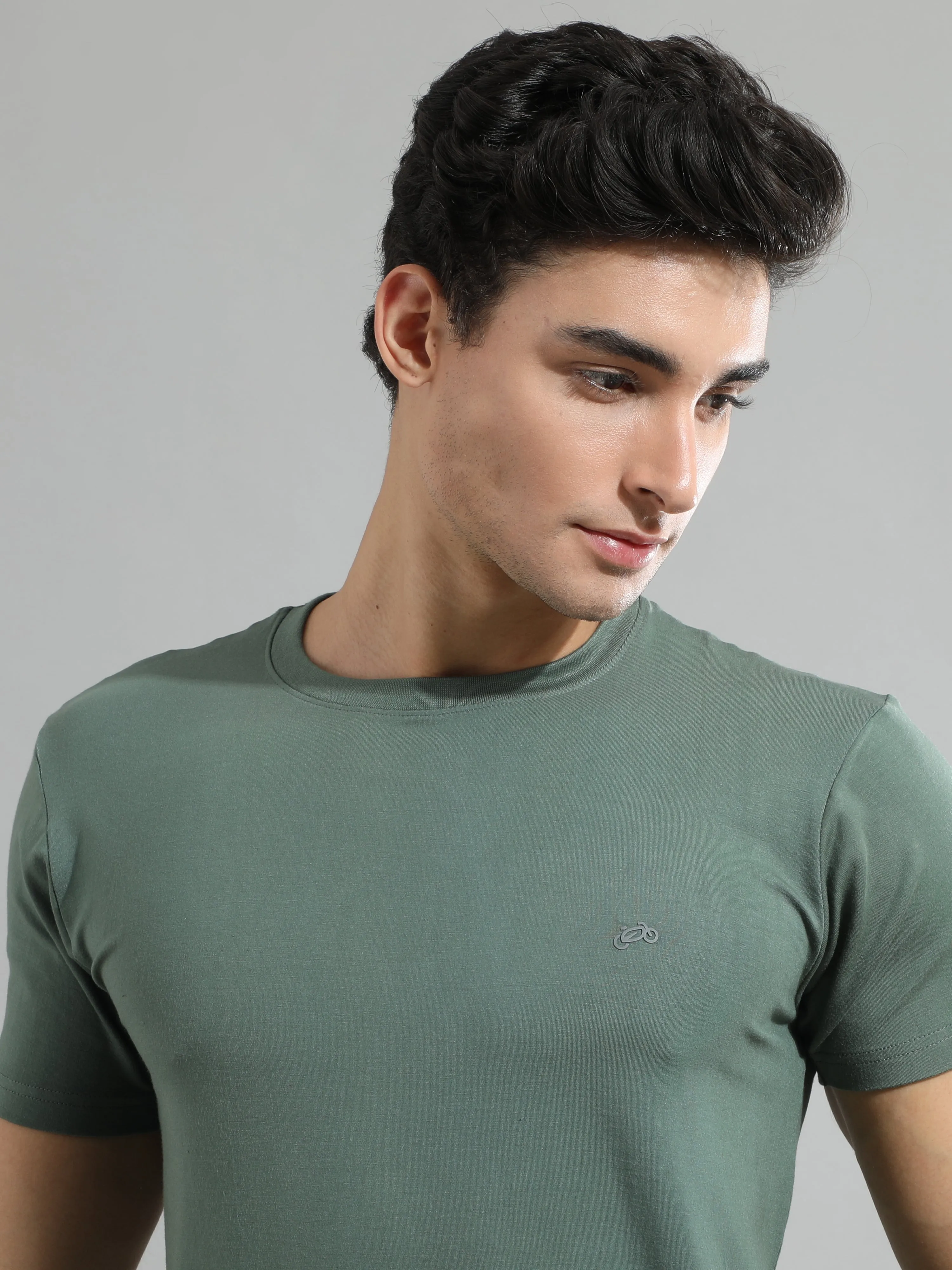 Deep Olive Bamboo Fabric T-Shirt