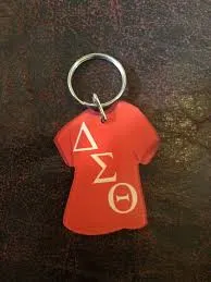 Delta Sigma Theta Sorority T-shirt Keychain