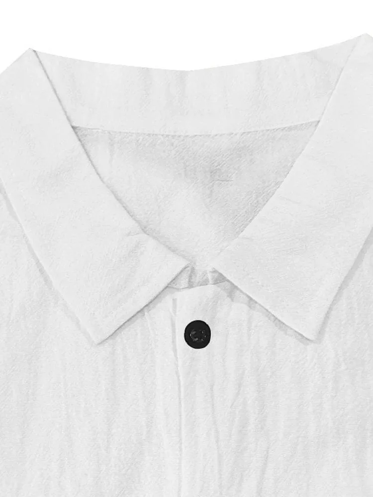 Essential Basic Solid Cotton Shirt