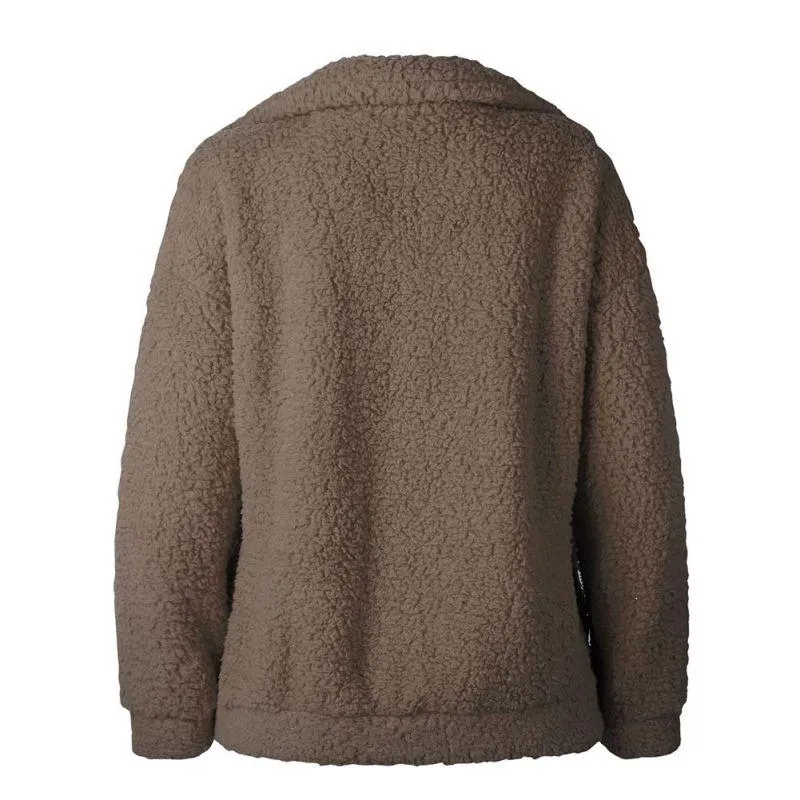 Faux Lambswool Oversize Hairy Jacket