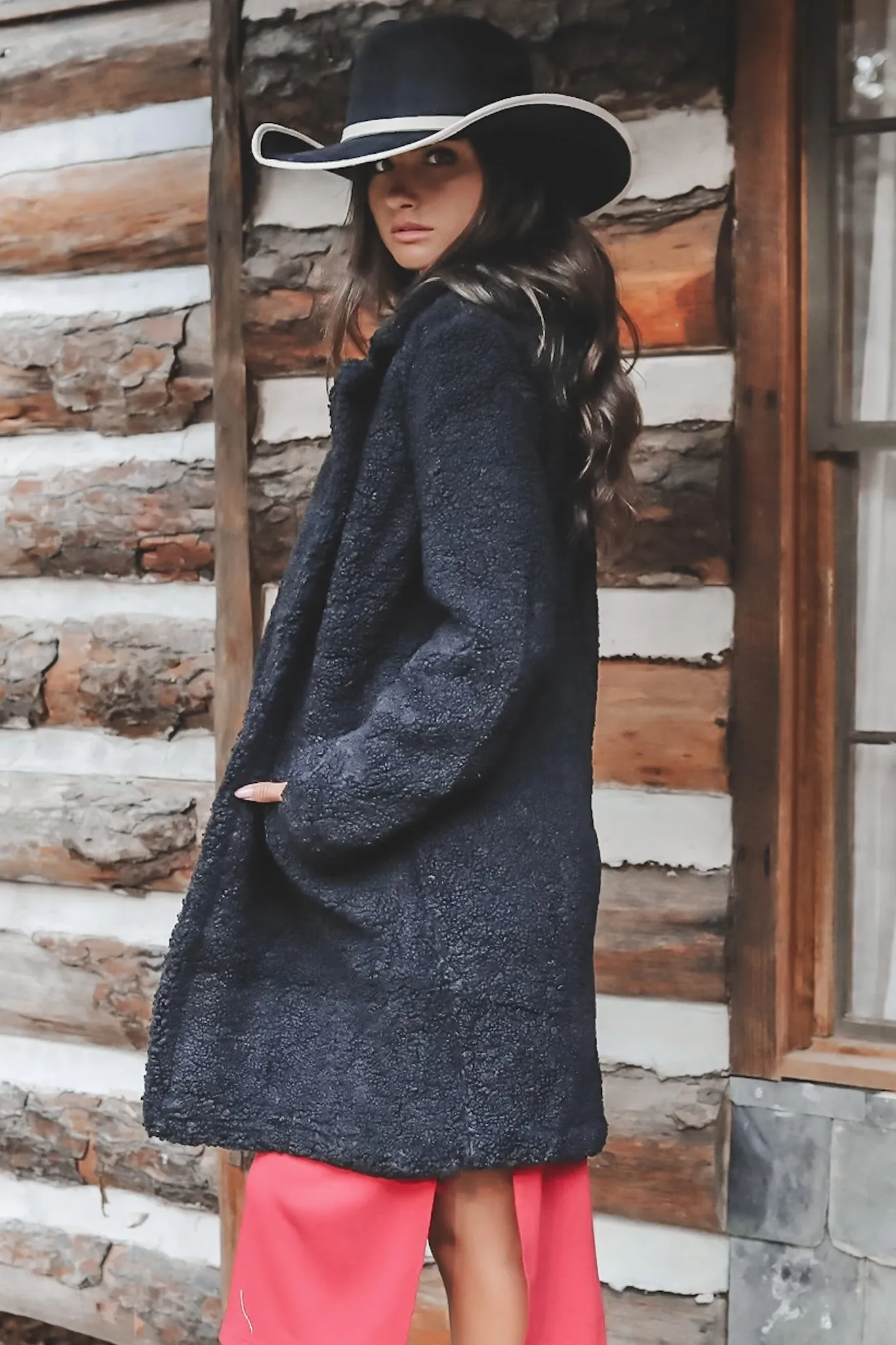 Feeling Fierce Faux Fur Long Teddy Coat