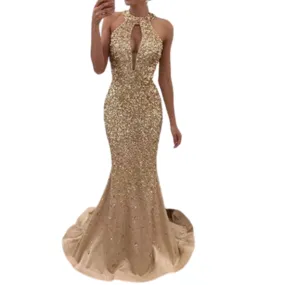 Funki Buys | Dresses | Women's Sequin Mermaid Evening Gown