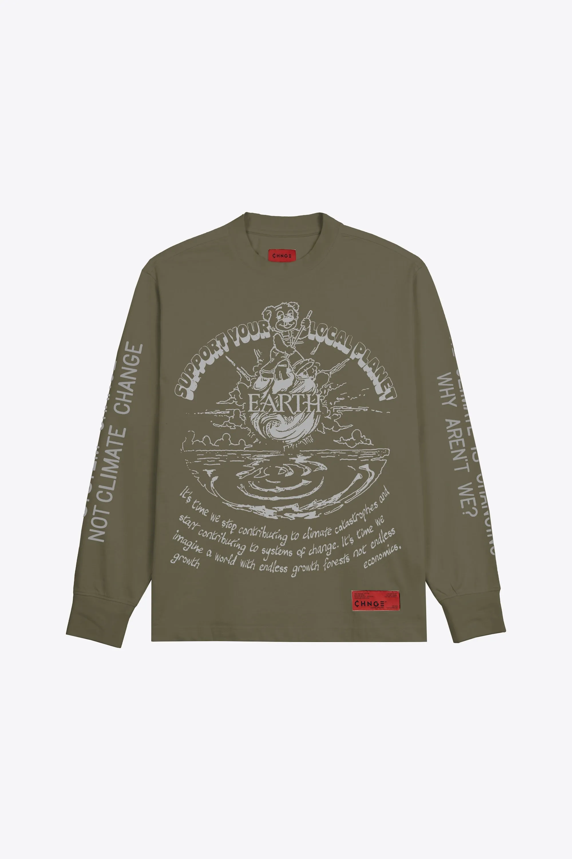 Give Earth a Chance Cuffed L/S (cactus)