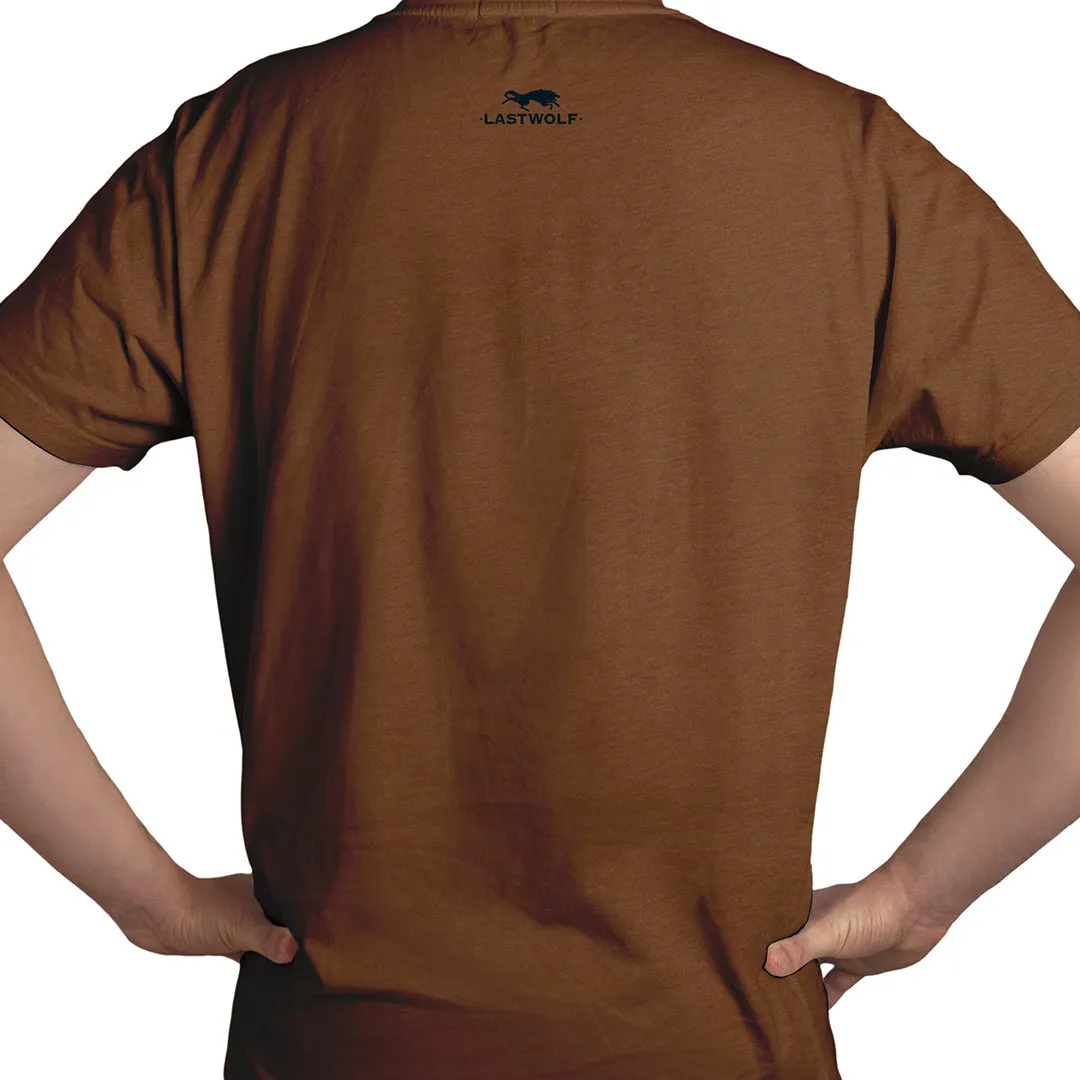 GOOD LEATHER MASTERS  TEE SHIRT-BROWN