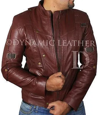 Guardians Of The Galaxy,Peter Quill,Star Lord,Chris Pratt,leather Jacket-BNWT