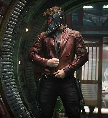 Guardians Of The Galaxy,Peter Quill,Star Lord,Chris Pratt,leather Jacket-BNWT