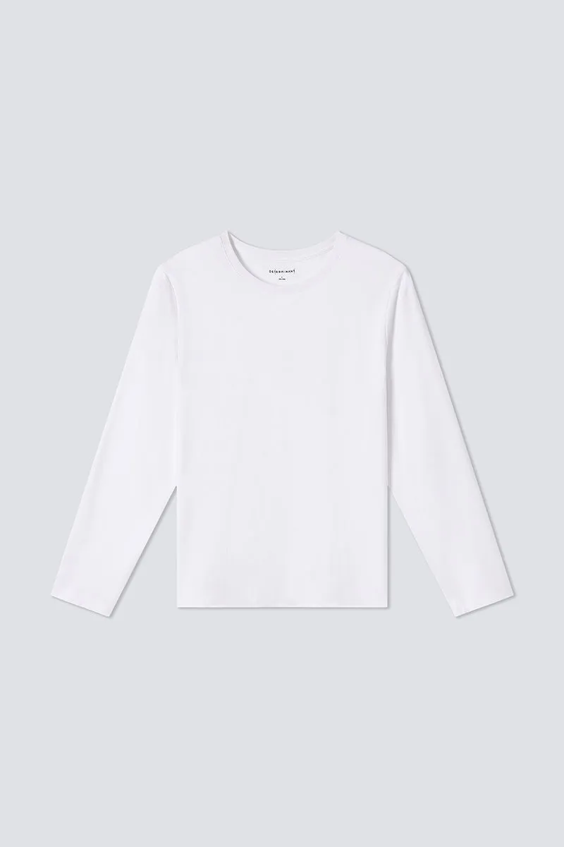 HeatGuard Crew Neck Long Sleeve T-Shirt | White WH001Z