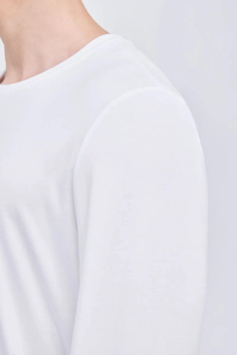 HeatGuard Crew Neck Long Sleeve T-Shirt | White WH001Z