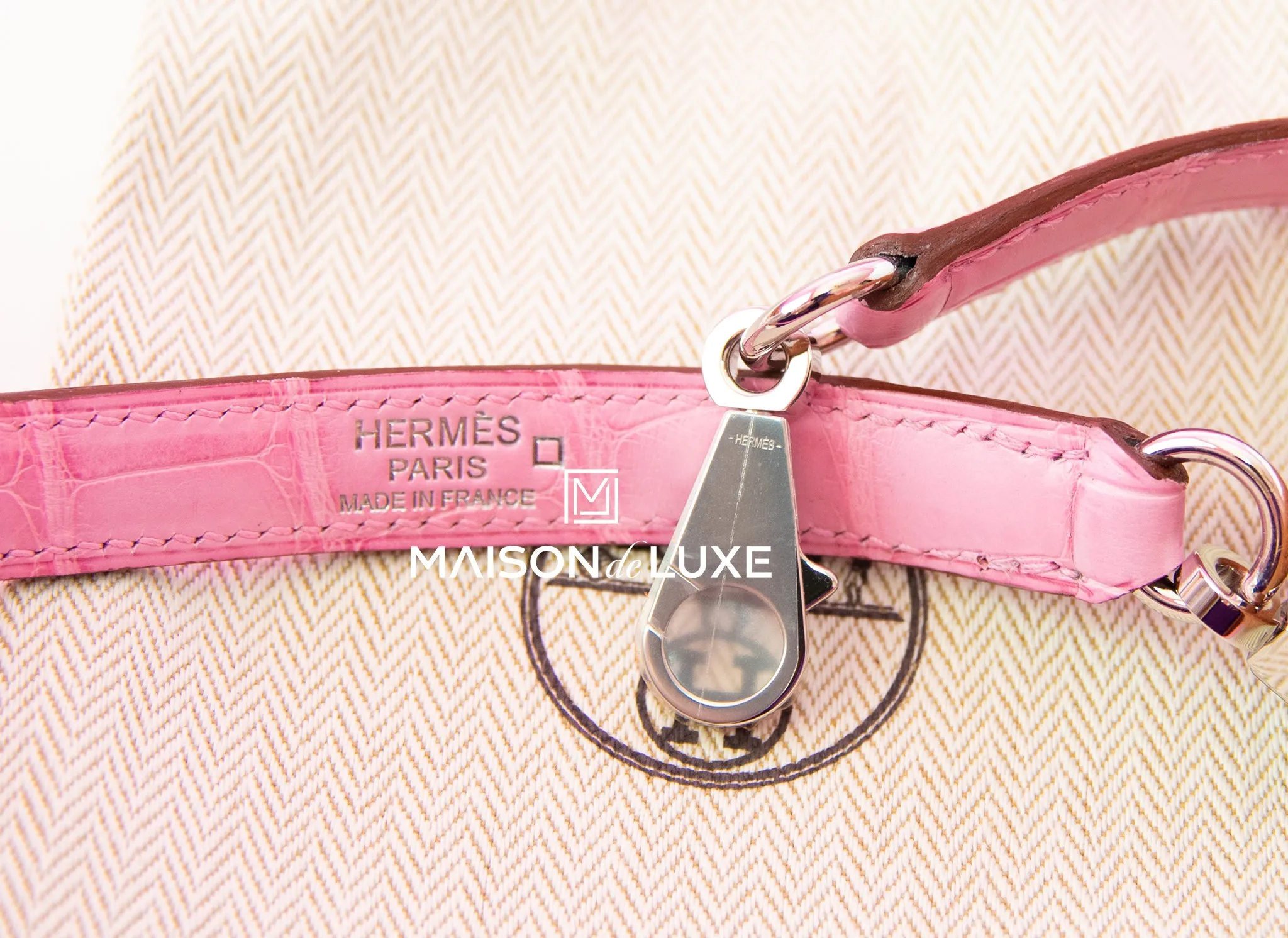 Hermes 5P Bubblegum Pink Crocodile Kelly 25 Handbag