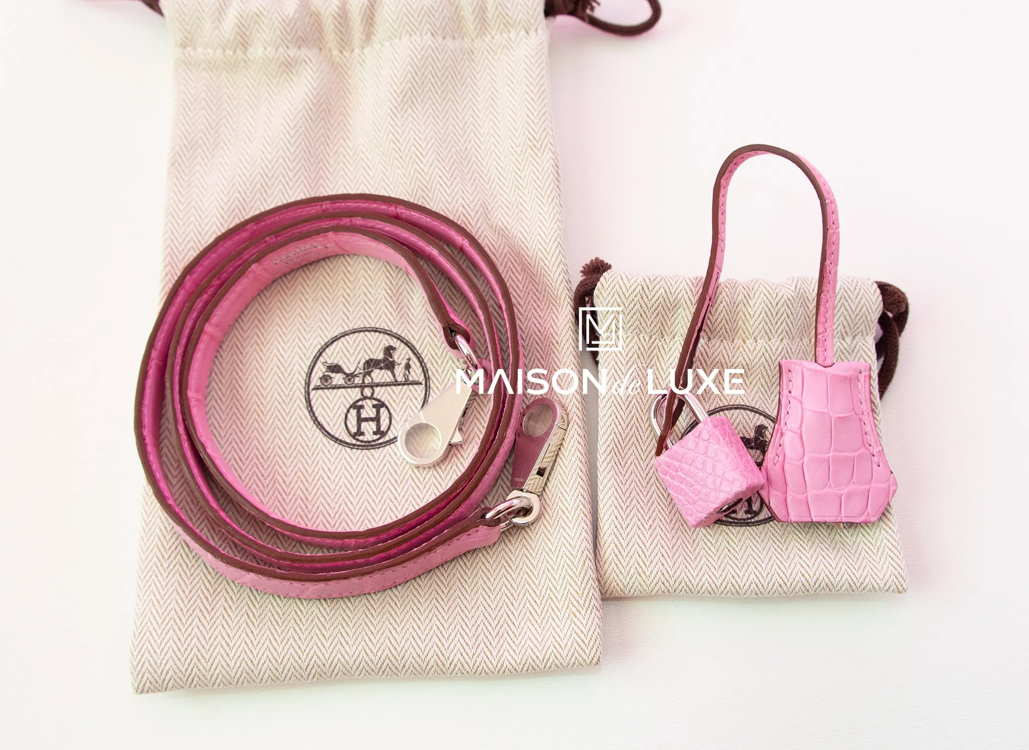 Hermes 5P Bubblegum Pink Crocodile Kelly 25 Handbag