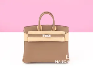 Hermes Birkin 25 Etoupe Togo Palladium Hardware