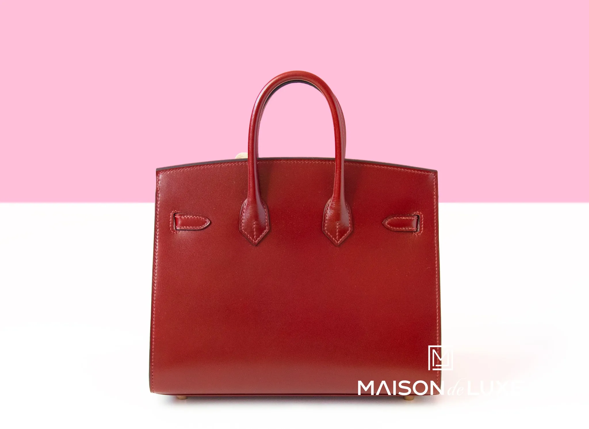 Hermes Birkin Sellier 25 Rouge H Box Calf