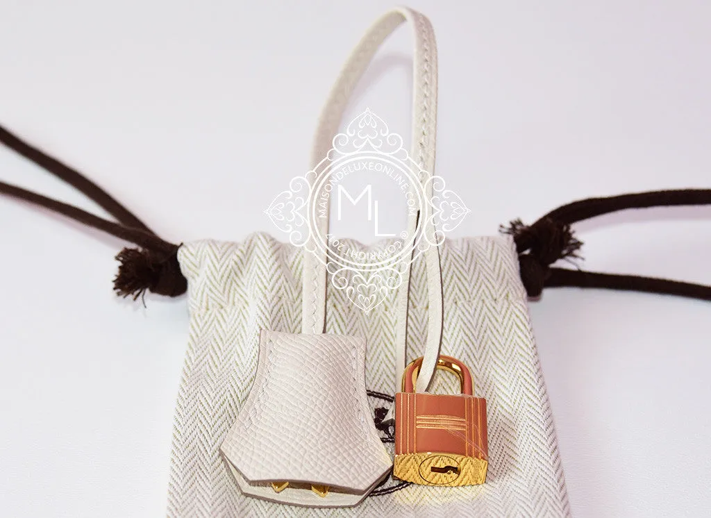 Hermes Craie Off White Epsom GHW Birkin 30 Handbag